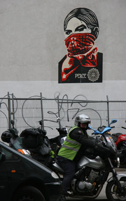 Zapatista Woman, Clerkenwell Road - Shepard Fairey