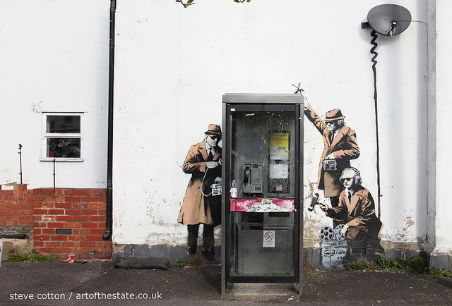 Banksy - Cheltenham surveillance