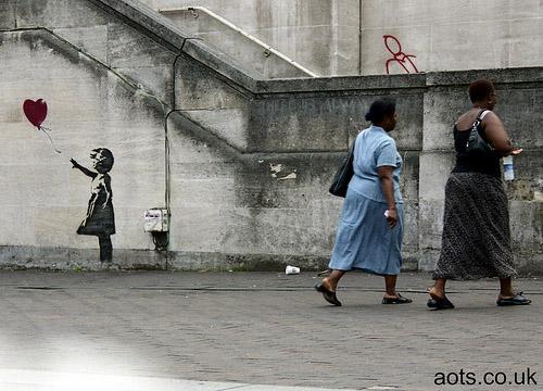 banksy heart
