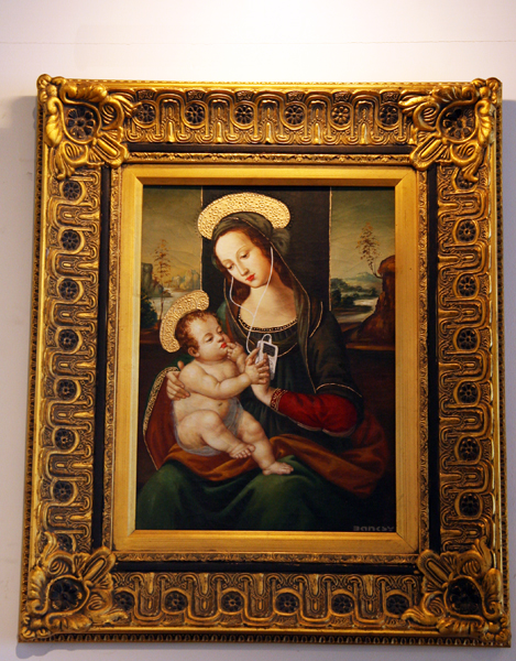Banksy - Madonna with child