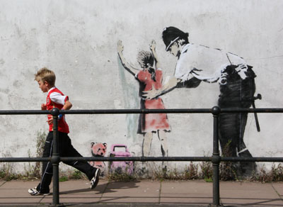 Find Girls on Banksy Police Stop And Search Girl  Glastonbury