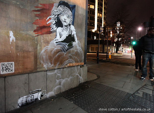 Banksy Les Miserables, Knightsbridge