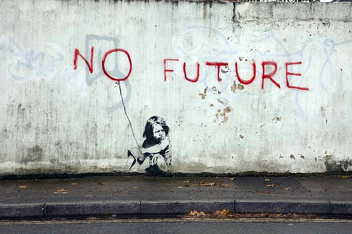 Banksy'No Future'