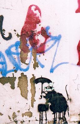 banksy rain