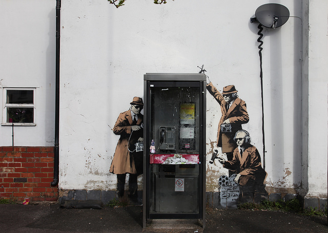 Banksy surveillance piece