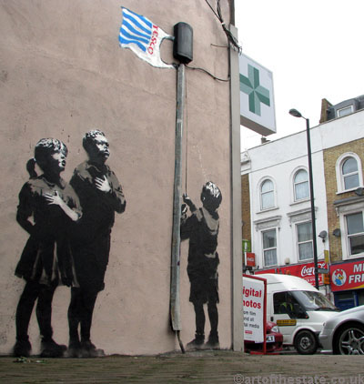 uk graffiti artist banksy. Bristol Graffiti artist Banksy
