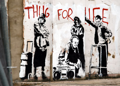 Banksy elderly graf