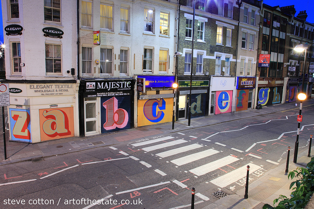 Ben Eine Alphabet Street