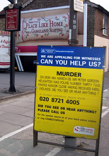 Murder incident board