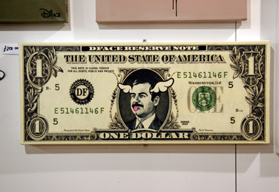 Dface Saddam dollar note