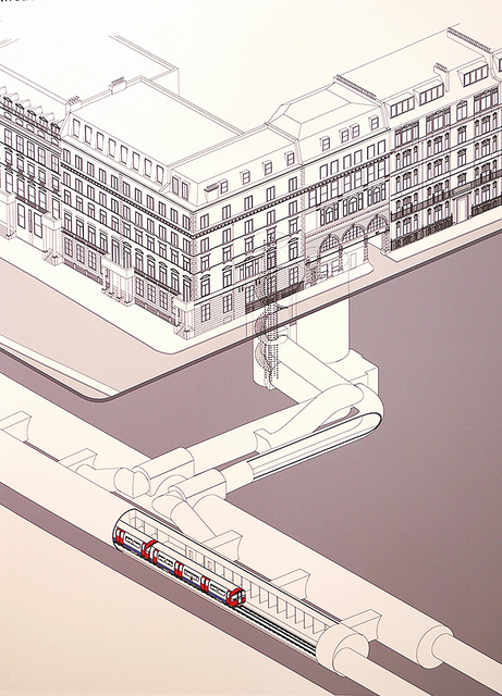 Down Street Underground Station schematic