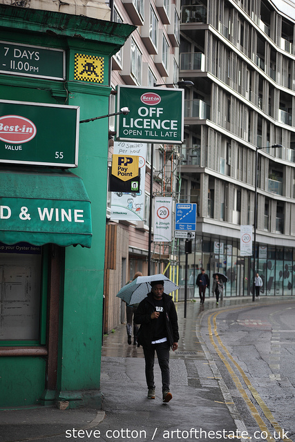 Invader in Hoxton