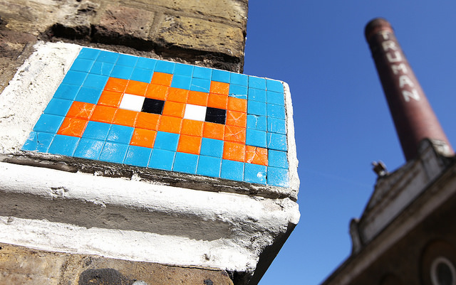 Invader in Brick Lane