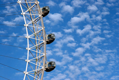 London Eye Blue Sky