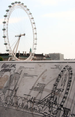 London Eye from Hungerford Bridge