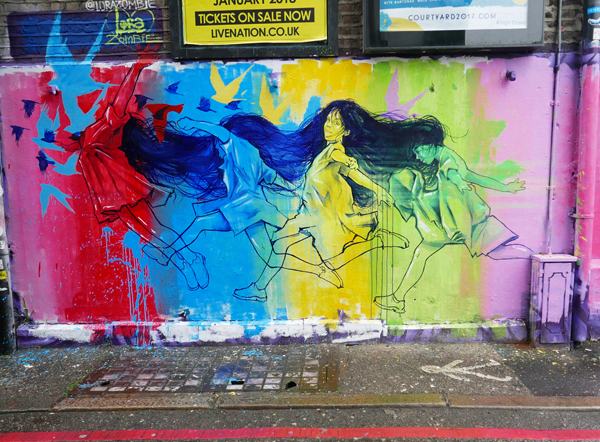 Lora Zombie street art in London