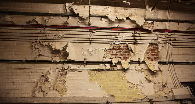 Decay in the Mail Rail tunnels