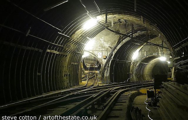 Mail rail tunnels