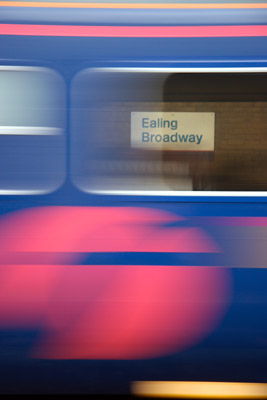 Train carriage blur