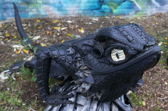 Tyre Sculpture