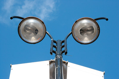 Wembley construction lights