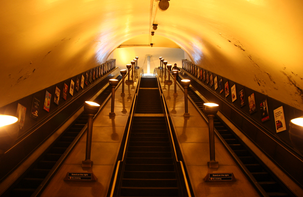 Southgate Station art deco lamps