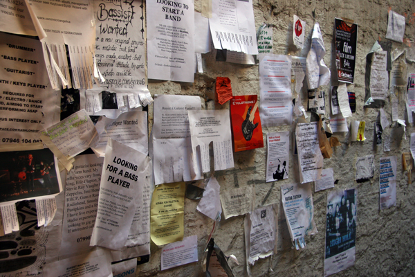 Tin Pan Alley Noticeboard