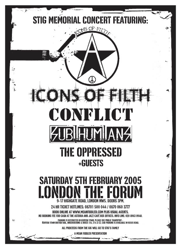 Stig memorial Concert flyer