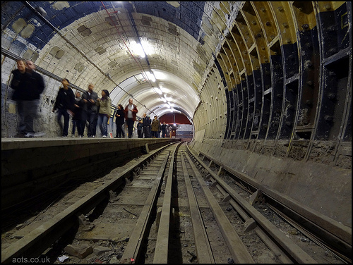 Aldwych station - original and disused platform