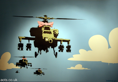 Banksy - Happy Choppers Canvas
