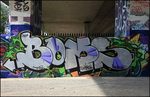 BOMS Hanworth graffiti