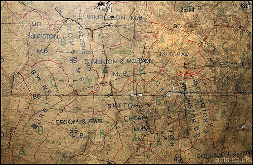 Brompton Road Station Anti Aircraft Map 