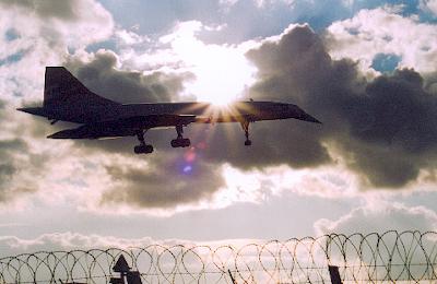 Concorde landing at Heathrow