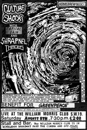 Culture Shock punk band flyer
