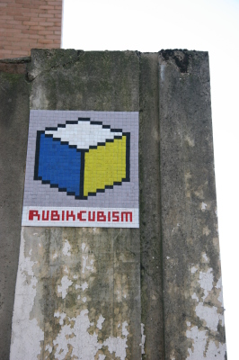 Space Invader Rubik Cubism