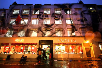 JR, Foyles Book Shop, London