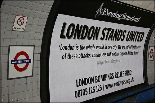 Evening Standard - London Stands United poster