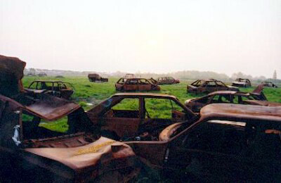 car graveyard, bedfont lakes, bedfont