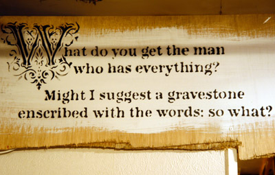 Santa's Ghetto 2005 - Simon Munnery Stencil