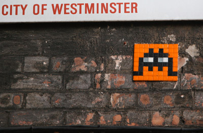 Space Invader Tile - Covent Garden