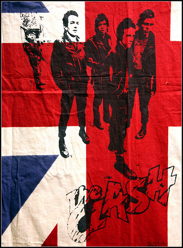 The Clash on a Union Flag