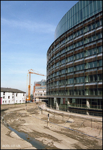 The Point Paddington, Grand Union canal drained