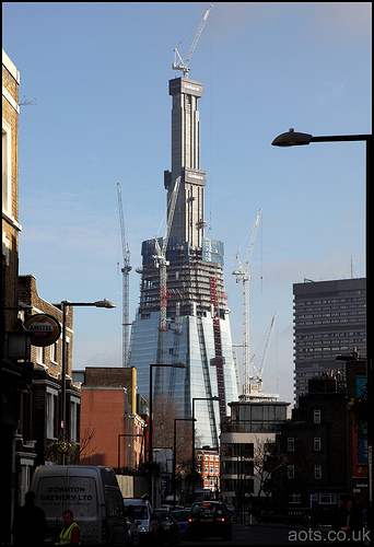 The Shard construction - London