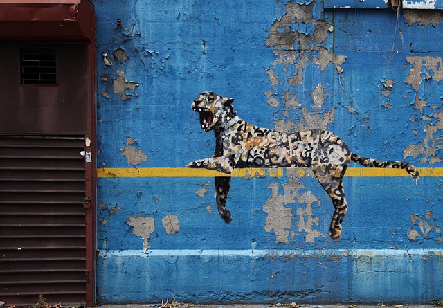Banksy New York Leopard