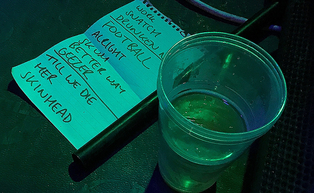 Set list and beer