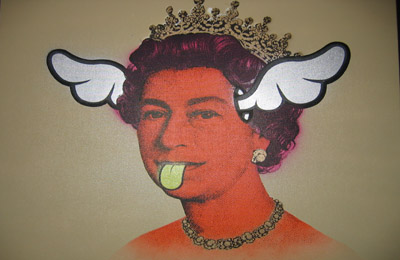 D*Face "Dog Save the Queen" canvas