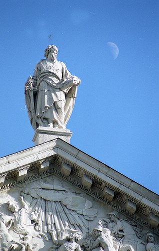 St Paul statue at St Paul's Cathedral