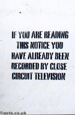 Steve Cotton / artofthestate.co.uk Banksy CCTV notice at Turf War