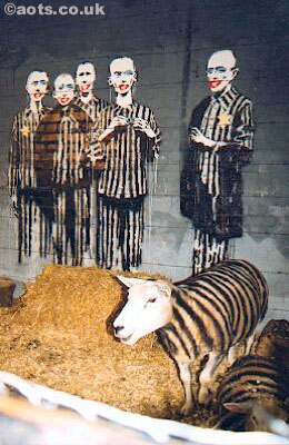 Banksy - concentration camp sheep