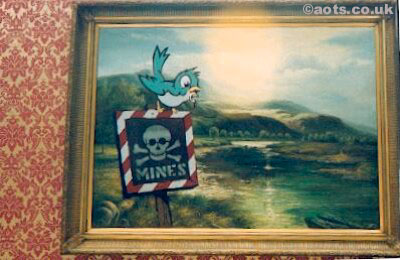 Banksy - Mines Modified oil painting